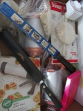 Cookie baking lot, vintage and Wilton cookie presses, and knives