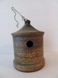 White Hall or Western Pottery stoneware birdhouse, Illinois Pottery, 8