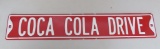 Coca Cola Drive metal sign, heavy, 34