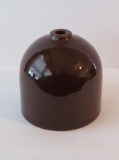 Stoneware string holder, brown glaze, 5