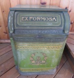 Large Henry Troemner, Ex. Formosa roll top tea bin