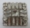 Adell Simmonds Rhinestone pin, square, 1 1/2