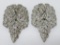 Pair of Pave rhinestone dress clips, 2