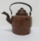 Copper tea kettle, 7 1/2