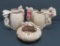 Nude Girlie mugs and ashtray, ceramic, Japan
