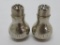 British Sterling pear shaped salt and pepper shakers, 2