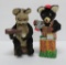 Two battery operated toys, Coo Coo bear and Coffee and toast bear