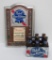Pabst Blue Ribbon Seasons Greatings calendar and shorty beer bottle six pack