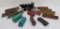 Assorted toy train cars, Tootsie Toy, wind up and friction