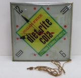 Light Up Diet Rite Cola clock, 15