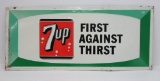 Metal 7 Up sign, First Against Thirst, 35