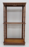 Lovely Walnut display shelf, table top or wall hung