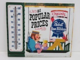 Pabst Blue Ribbon metal thermometer, P-670, at Popular Prices