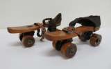 Wooden roller skates, Union Hardware, Torrington Conn, 8