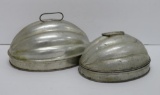 Two fluted pudding mold, vintage kitchen items, 9 1/2