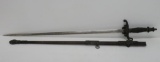 Fraternal sword with scabbard, 35 1/2