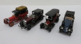 Four French and Italion automobile toys, 4