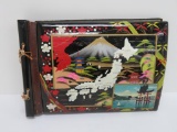 C 1951 military photo album, laquered design cover, Tsuiki Air Base Japan