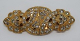 Coro Duette brooch dress clip, 2 1/4