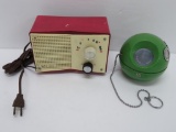 Two retro radios, Panasonic Panapet 70 and NEC Sonic