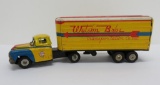 Vintage tin litho GMC semi tractor trailer Watson Bros, 13