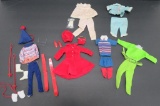 Fashion doll clothes, six outfits, Barbie family size