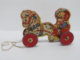 Gong Bell pull toy, Horse Cart, 10