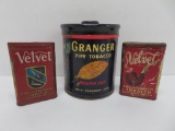 Tobacco tins, pocket and canister