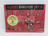 1969 Gilbert Erector Set 2, cardboard box, appears complete