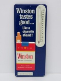 Winston metal Cigarette sign thermometer, 13 1/2