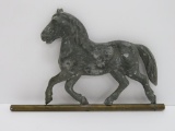 Metal weathervane horse, 12 1/2