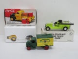 Three collectible truck banks