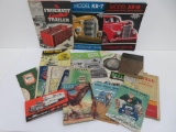 Vintage Road maps, Ford Times and Truck booklets, 19 pieces