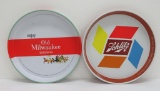 1955 Schlitz and 1960 Old Milwaukee Beer Trays, 11 1/2