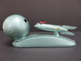 1950's Strato Rocket Ship bank, 8