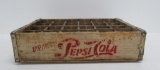 Wooden Pepsi crate, individual dividers, Drink Pepsi-Cola, 12