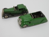 Two Tri-Ang Minic toy cars, no key, LBL 174 and 179, 5