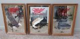 Three Miller High Life mirrors, Wildlife, 1st series, 15