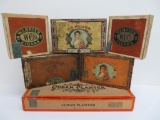 Vintage cigar boxes, 6 boxes