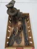 Shoe lathe and forms, cast iron jack