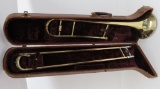 Vintage Blessing slide Trombone in hard case, Vincent Bach mouthpiece 15C