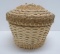 Signed Mohawk Basket with lid, 6