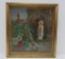 Ornate Needlework Framed Religious Picture, Mary and Jesus, 18