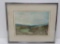 Valley Farm Colored Etching by Henry Lee, 1970, 66 of 125 framed