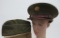 Military captains hat and garrison hat