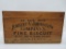 Wooden Advertising box, Robert A Johnson Biscuits, Milwaukee, 22