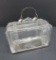 Suitcase glass candy container, 3