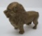 Cast iron standing lion still bank, 3 1/2