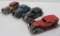 Four Tootsie Toy and Dinky Cars
