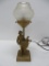 Hurdy Gurdy man metal table lamp, working, 14